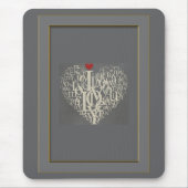 Liebe Mouse Pad Mousepad (Vorne)