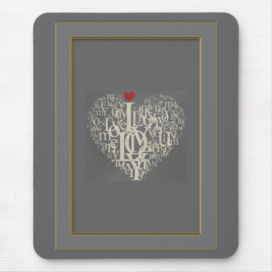 Liebe Mouse Pad Mousepad (Vorne)