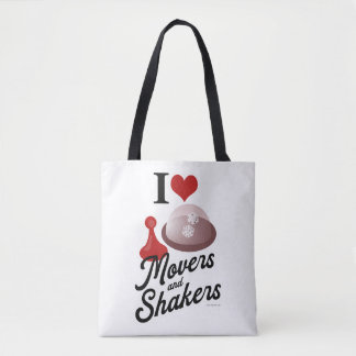 Liebe Movers and Shakers Cool Brettspiel Motto Tasche