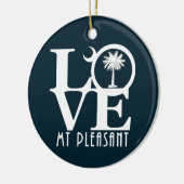 LIEBE Mt Pleasant South Carolina Keramik Ornament (Links)