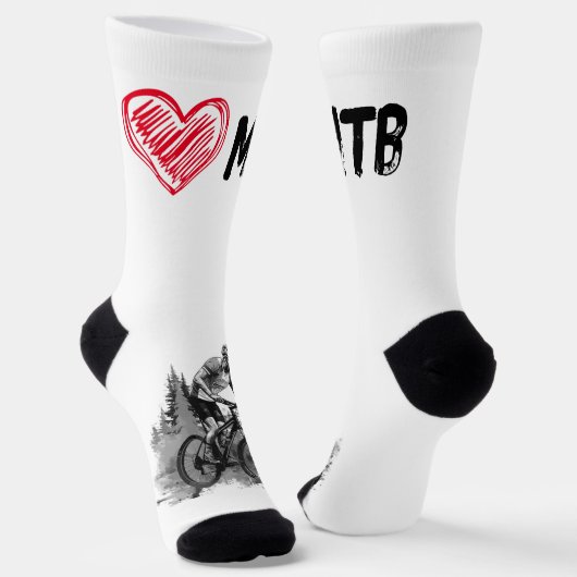 Liebe MTB Mountainbike Socken (Gewinkelt)