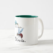 Liebe Muffin-Nacht Zitat Zweifarbige Tasse (VorderseiteRechts)