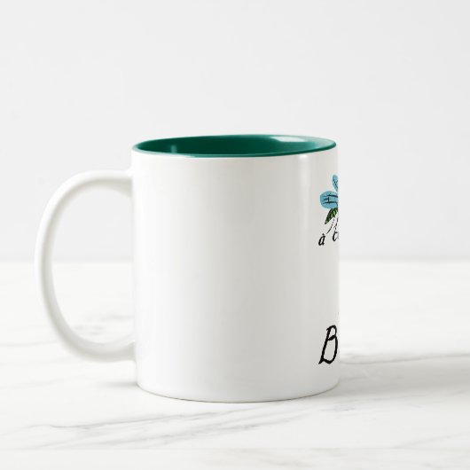 Liebe Muffin-Nacht Zitat Zweifarbige Tasse (Links)