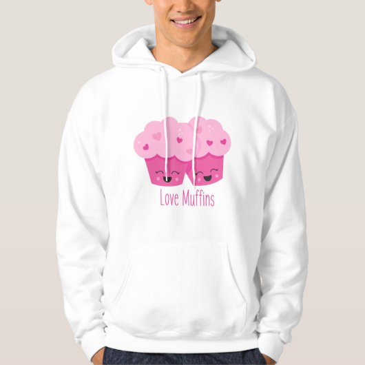 Liebe Muffins Hoodie (Vorderseite)