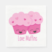 Liebe Muffins Serviette (Vorderseite)