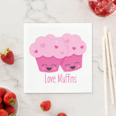 Liebe Muffins Serviette