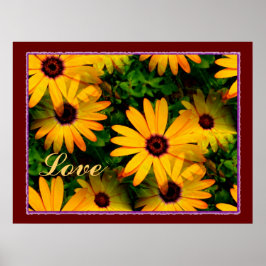 Liebe Multi Floral Poster