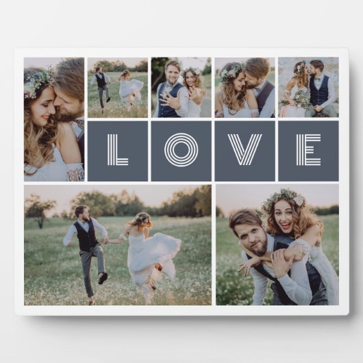 Liebe Multi-Foto Collage Fotoplatte (Vorderseite)