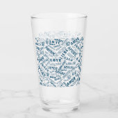 LIEBE - Multi Language - Customizable Internationa Glas (Rückseite)