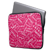 LIEBE - Multi Language - Customizable Internationa Laptopschutzhülle (Vorderseite Links)