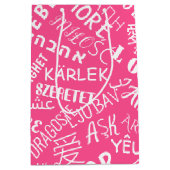 LIEBE - Multi Language - Customizable Internationa Mittlere Geschenktüte (Vorderseite)