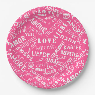 LIEBE - Multi Language - Customizable Internationa Pappteller