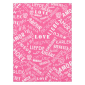 LIEBE - Multi Language - Customizable Internationa Tischdecke (Vorderseite)