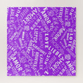 LIEBE - Multi Language International - Farbe auswä Puzzle (Horizontal)