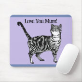 Liebe Mum Muse Mat Lila Mousepad (Mit Mouse)