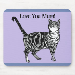Liebe Mum Muse Mat Lila Mousepad