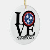 LIEBE Murfreesboro Keramik Ornament (Rechts)