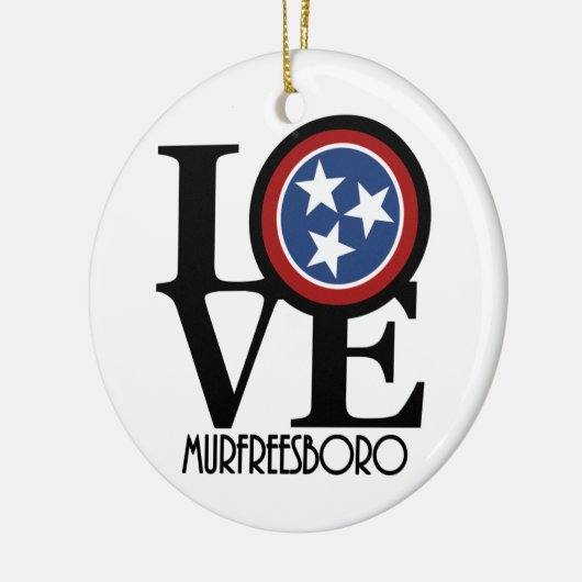 LIEBE Murfreesboro Keramik Ornament (Links)