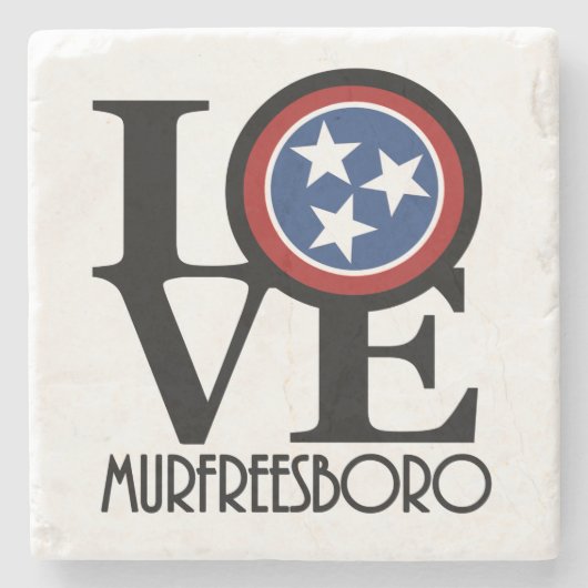 LIEBE Murfreesboro Stone Untersetzer (Vorderseite)