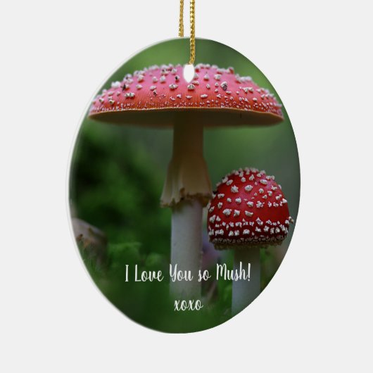 Liebe Mushrooms Ornament Runde (Rechts)
