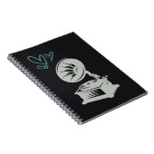 Liebe Music Old School Gramophon Notizblock (Rechte Seite)