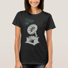 Liebe Music Old School Gramophon T-Shirt