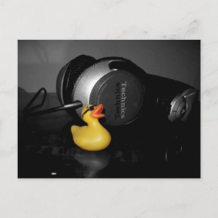 "Liebe Music" Rubber Duck Postcard Postkarte