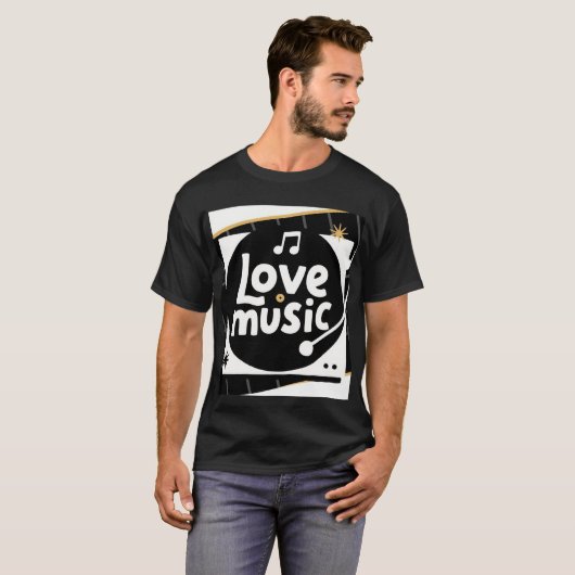 Liebe Music: Spin the Joy T-Shirt (Vorne ganz)