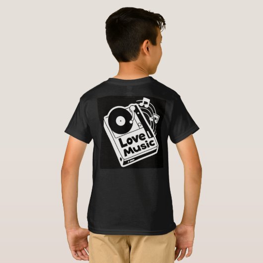 Liebe Music: Spin the Soul T-Shirt (Schwarz voll)