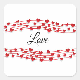Liebe Music Square Sticker