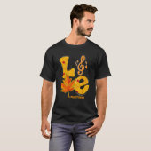 Liebe Music Teacher Erntedank Herbst Vibes T-Shirt (Vorne ganz)