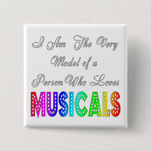 Liebe-Musical-Knopf Button