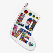 LIEBE MUSICAL SANTA CHRISTMAS PARTY KLEINER WEIHNACHTSSTRUMPF (Vorderansicht (hängend))