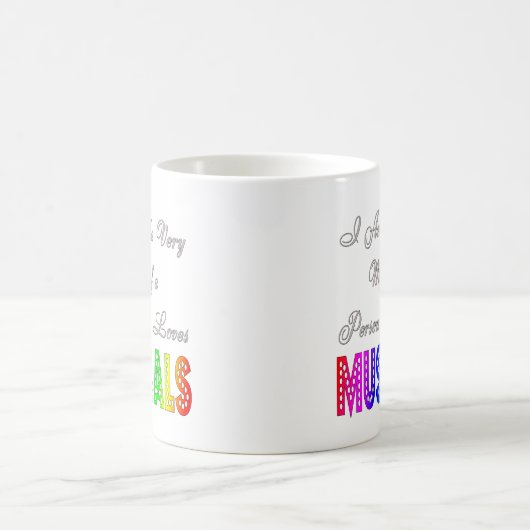 Liebe-Musical-Tasse Kaffeetasse (Mittel)