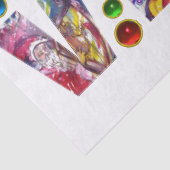 LIEBE MUSICAL XMAS PARTY SANTA CLAUS VIOLIN PLAYER SEIDENPAPIER (Detail)