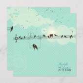 Liebe-Musik Einladung (Vorne/Hinten)