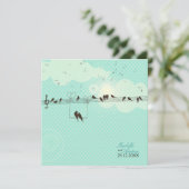 Liebe-Musik Einladung (Stehend Vorderseite)