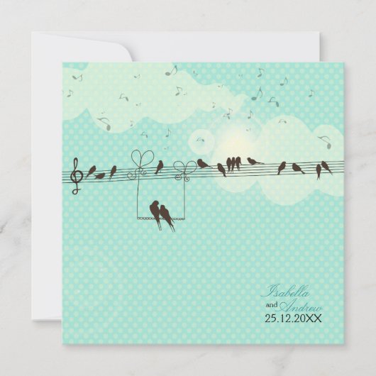 Liebe-Musik Einladung (Vorderseite)