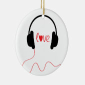 Liebe-Musik Keramik Ornament (Rechts)