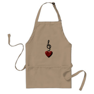 Liebe-Musik-Küchen-Schürze Schürze