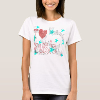 Liebe-Musik-T - Shirt I der Frauen