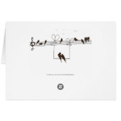 Liebe-Musik - Tischnummerkarte (Rückseite Horizontal)