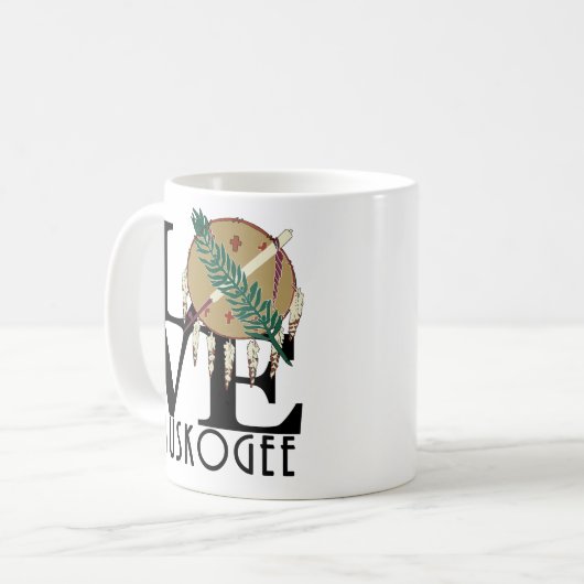 LIEBE Muskogee OK 11oz Kaffeetasse (Vorderseite Links)