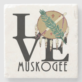 LIEBE Muskogee OK Steinuntersetzer