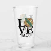 LIEBE Muskogee Oklahoma Glas (Vorderseite)