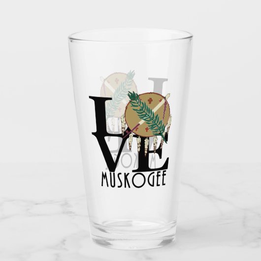 LIEBE Muskogee Oklahoma Glas (Vorderseite)