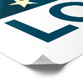 Liebe | muslimische Flüchtlinge Poster (Ecke)