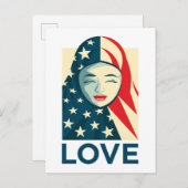 Liebe | muslimische Flüchtlinge Postkarte (Vorne/Hinten)
