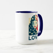 Liebe| muslimische Flüchtlinge Tasse (VorderseiteRechts)