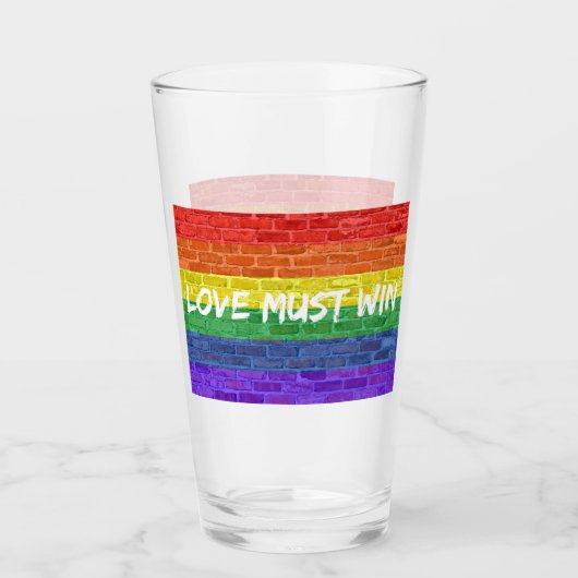 Liebe muss gewinnen glas (Vorderseite)